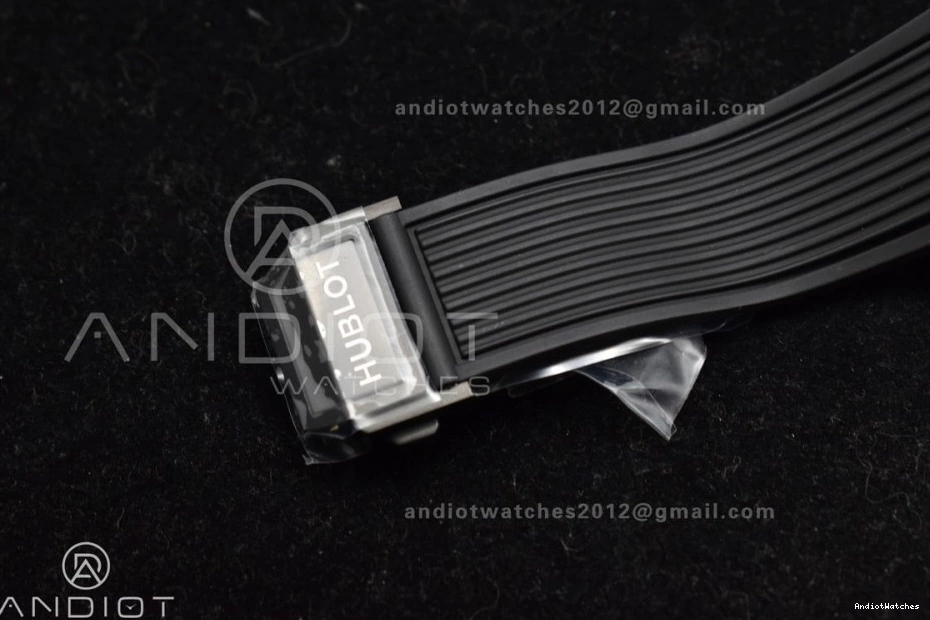 Full Best Big A on Bang Black Edition Hublot Skeleton BestValue 1:1 Black Strap 893 ZF Rubber Dial Unico 1117